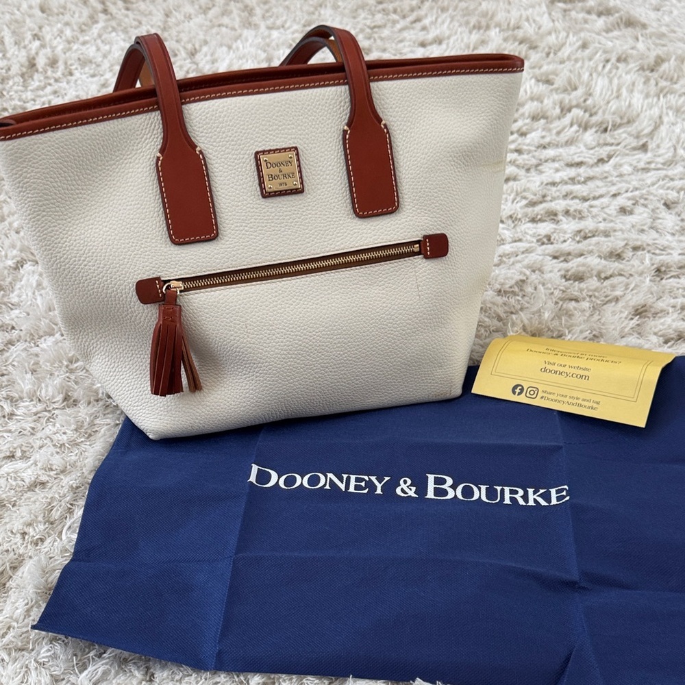 Dooney & Bourke Tan and Brown Tote Bag